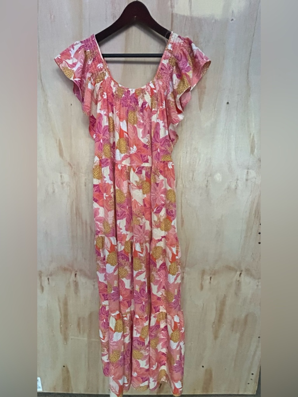 entro Pink & Coral Floral Sundress